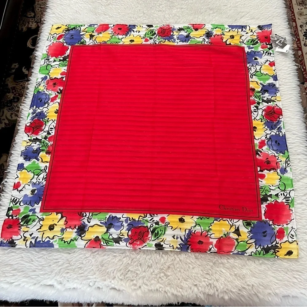 Christian Dior Echarpes Multicolor Shawl/Scarf 27”